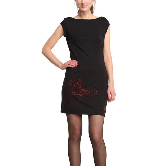 Desigual Grey and Blue Sheath Dress - Picture 1 of 7